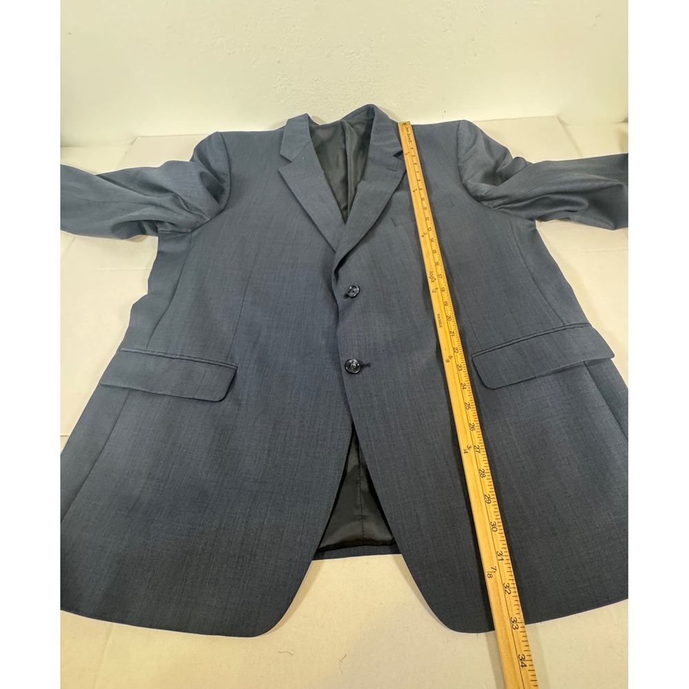 Jones New York Mens Navy Blue Wool Suit Jacket Pants Set - Picture 15 of 16